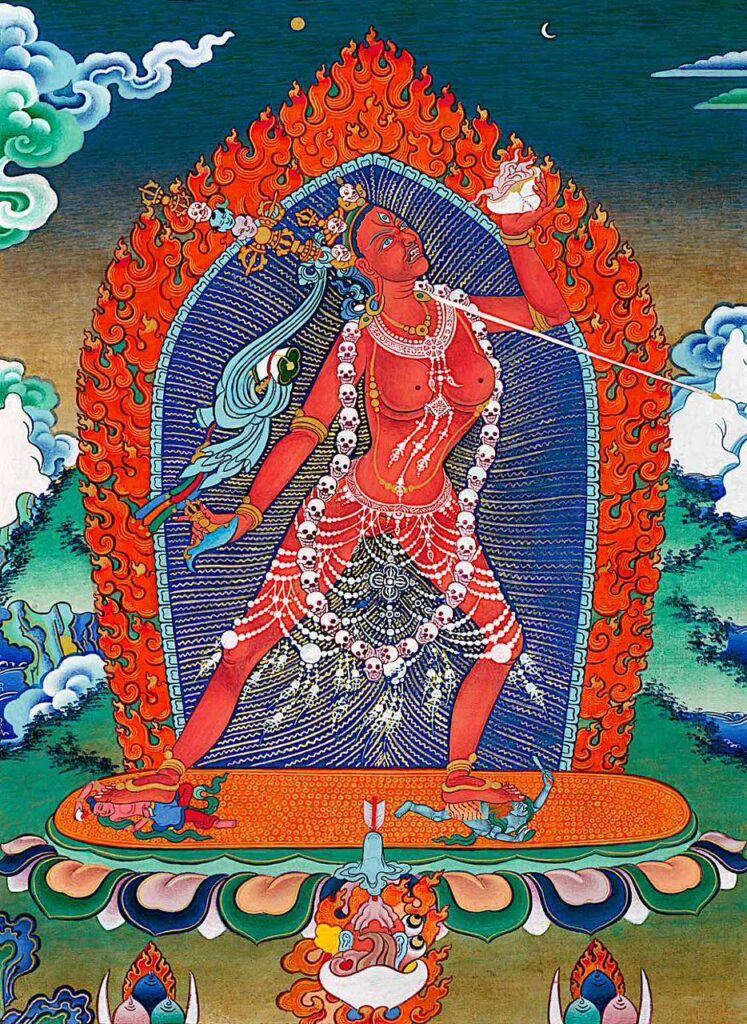 a painting of a dakini vajrayogini