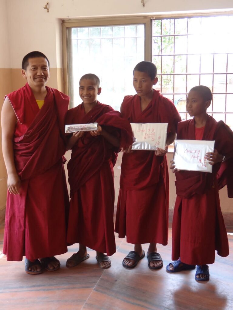 Lama Palden with top students