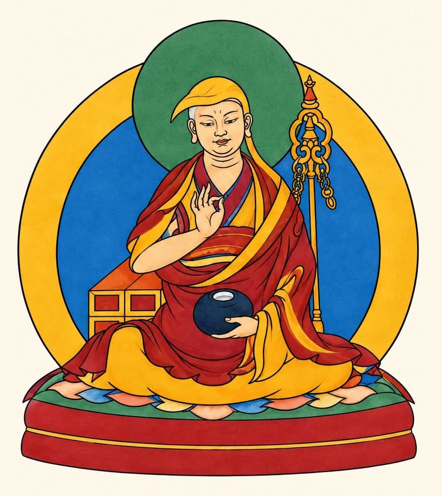 Dulnagpa Palden Zangpo, founding abbot of Segyu and first of the nine Gyudchen