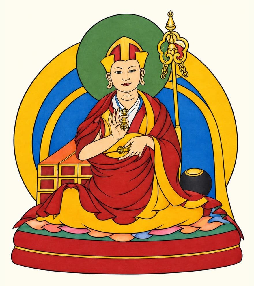 Dorjechang Tashi Phagpa, third of the nine Gyudchen of Segyu Gaden Phodrang