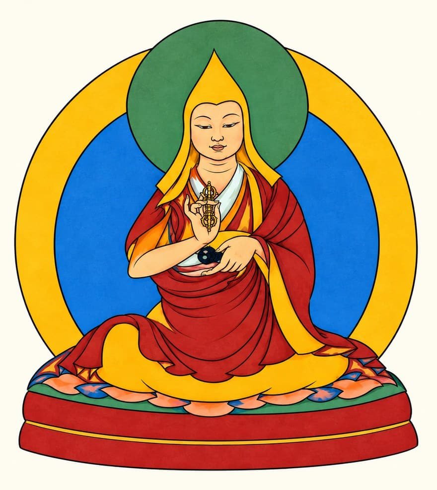 Gyudchen Dorje Zangpo, sixth of the nine Great Vajra Masters of Segyu