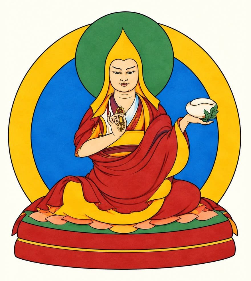 Gyudchen Sangye Gyatso, seventh of the nine Gyudchen of Segyu Gaden Phodrang